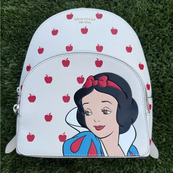 Kate Spade White and Red Snow White Backpack NWOT - Picture 1 of 8